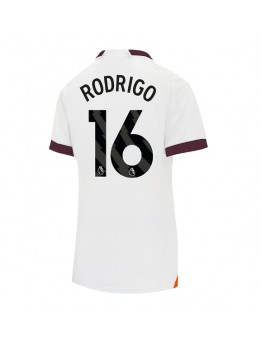 Ženski Nogometna dresi replika Manchester City Rodri Hernandez #16 Gostujoči 2023-24 Kratek rokav